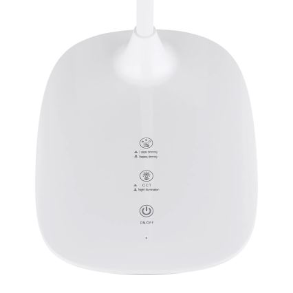 Globo - LED Aptumšojama skārienvadāma galda lampa LED/9W/230V 3000K/4000K/6500K CRI 90 balta
