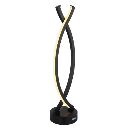 Globo - LED Aptumšojama skārienvadāma galda lampa LED/1W/3,7V 3000K 1800 mAh USB melna