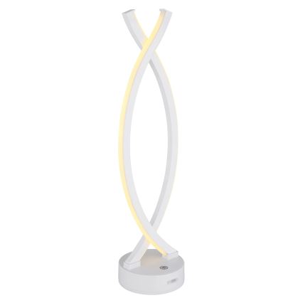 Globo - LED regulējama pieskāriena galda lampa LED/1W/3,7V 3000K 1800 mAh USB balta