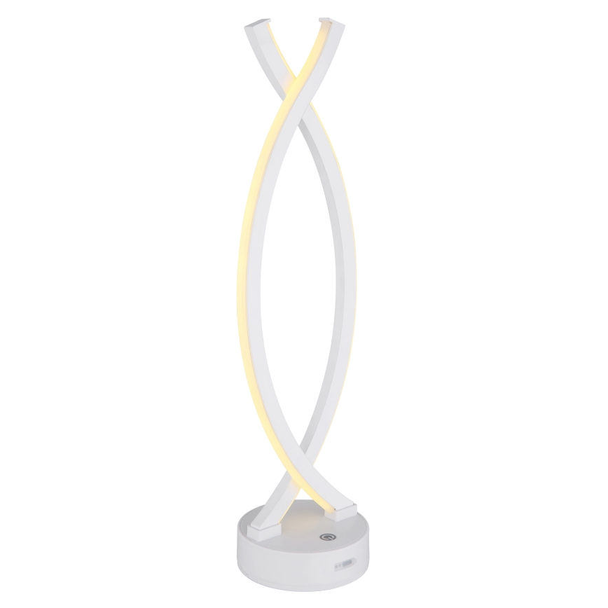 Globo - LED regulējama pieskāriena galda lampa LED/1W/3,7V 3000K 1800 mAh USB balta