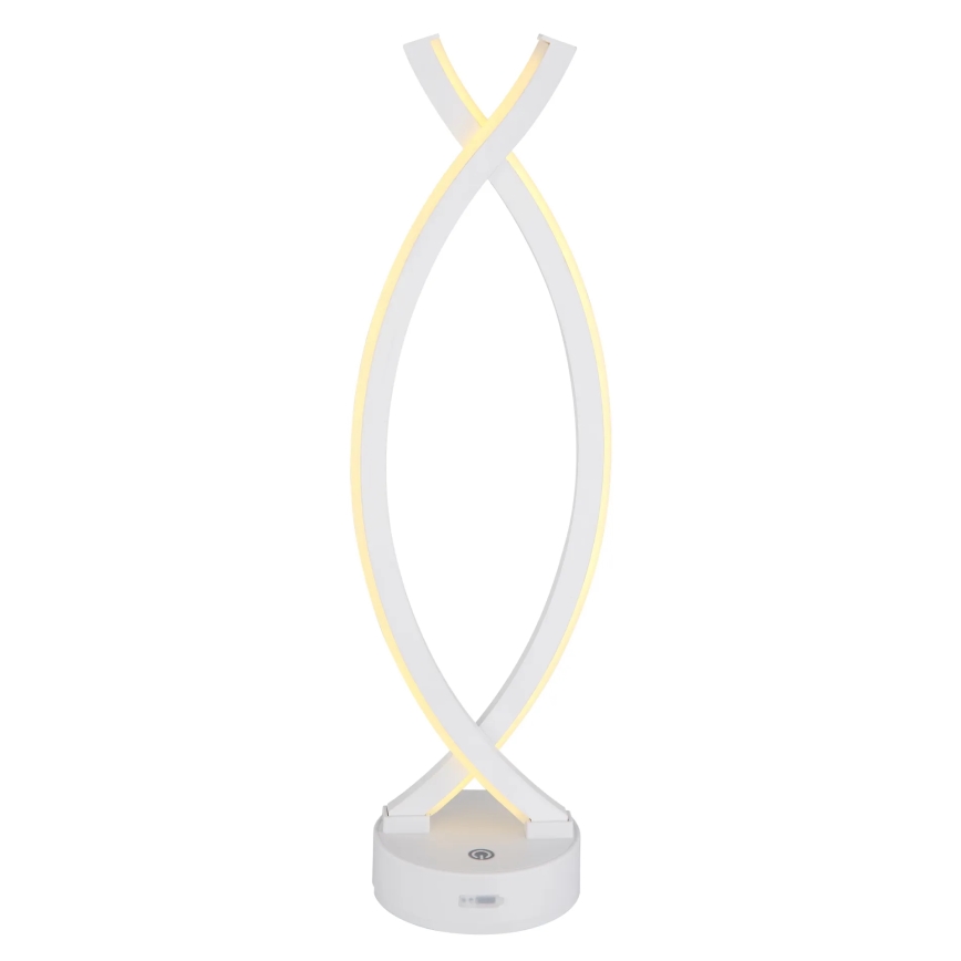 Globo - LED regulējama pieskāriena galda lampa LED/1W/3,7V 3000K 1800 mAh USB balta