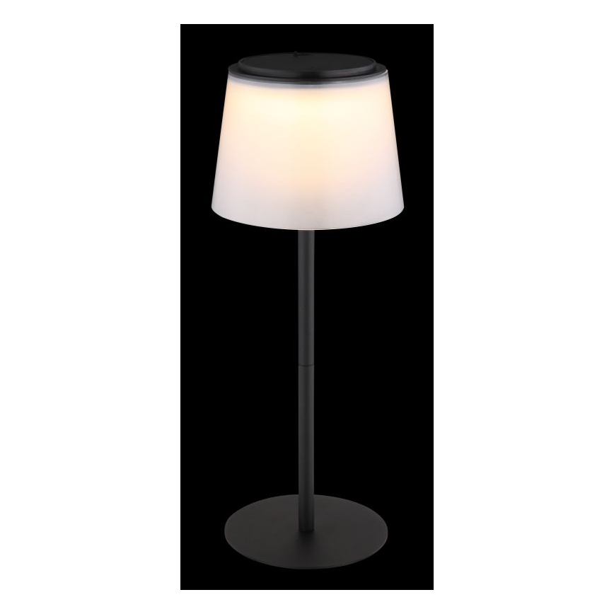 Globo - LED Aptumšojama skārienvadāma āra galda lampa LED/1,8W/5V IP44 1800 mAh melna/balta