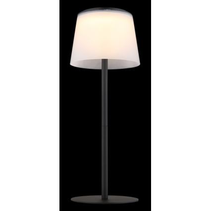 Globo - LED Aptumšojama skārienvadāma āra galda lampa LED/1,8W/5V IP44 1800 mAh melna/balta