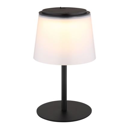 Globo - LED Aptumšojama skārienvadāma āra galda lampa LED/1,8W/5V IP44 1800 mAh melna/balta