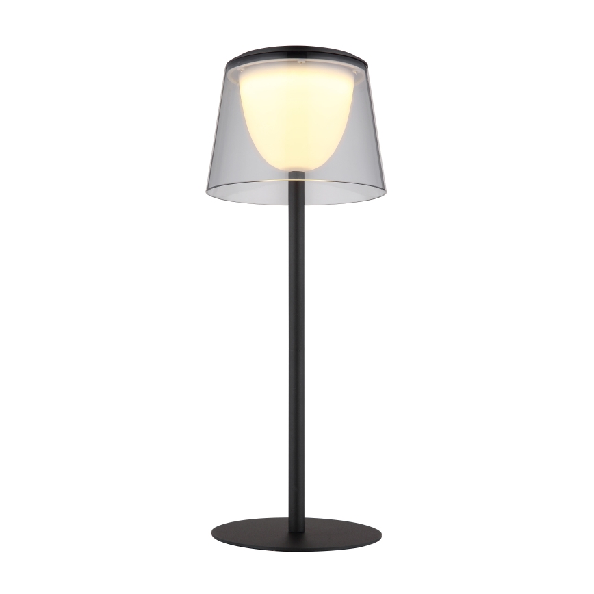 Globo - LED Aptumšojama skārienvadāma āra galda lampa LED/1,8W/5V IP44 1800 mAh melna/dūmakains