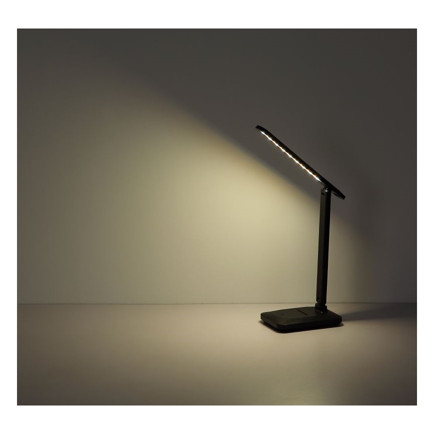 Globo - LED regulējama pieskāriena galda lampa LED/3W/5V 2800/4000/6500K 1800 mAh melna