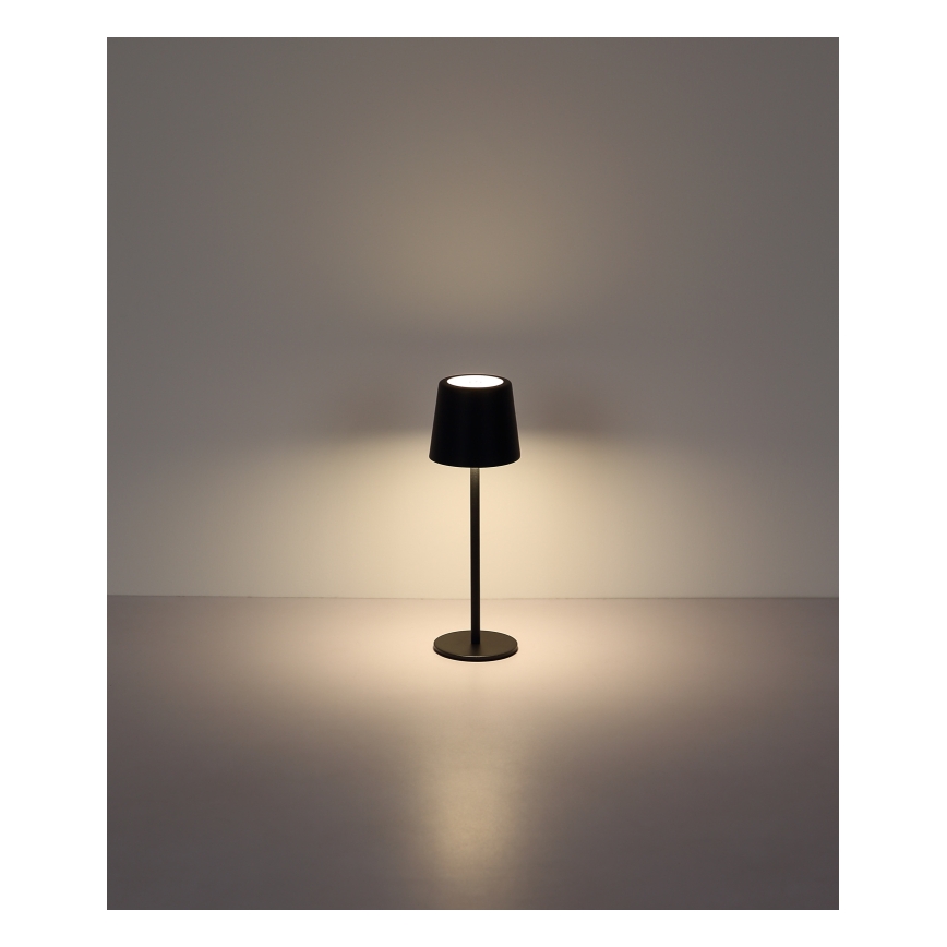 Globo - LED Aptumšojama āra skārienvadāma galda lampa LED/2W/5V 3000/4000/6000K 2200 mAh IP44 melna