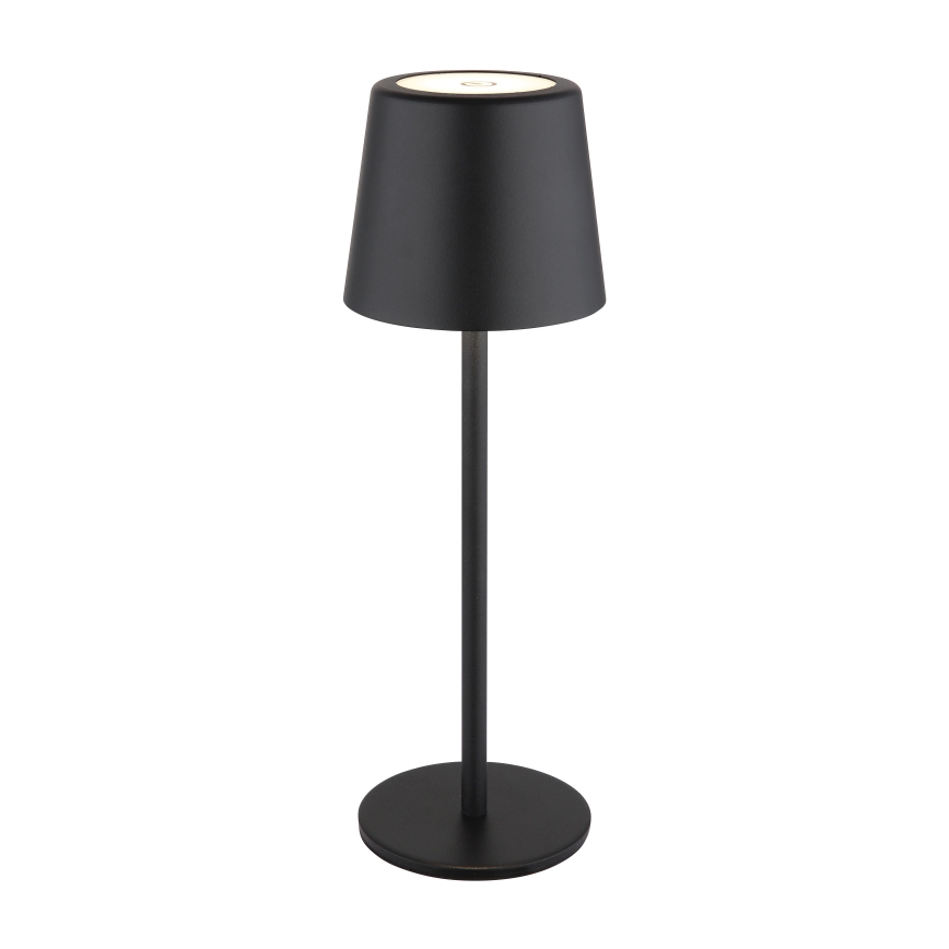 Globo - LED Aptumšojama āra skārienvadāma galda lampa LED/2W/5V 3000/4000/6000K 2200 mAh IP44 melna