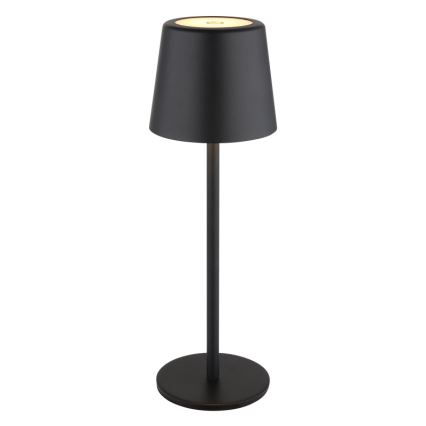 Globo - LED Aptumšojama āra skārienvadāma galda lampa LED/2W/5V 3000/4000/6000K 2200 mAh IP44 melna