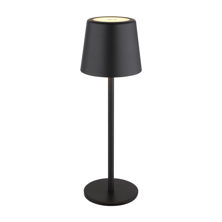 Globo - LED Aptumšojama āra skārienvadāma galda lampa LED/2W/5V 3000/4000/6000K 2200 mAh IP44 melna