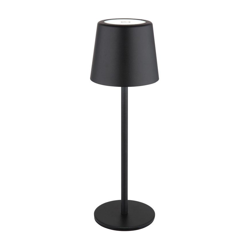Globo - LED Aptumšojama āra skārienvadāma galda lampa LED/2W/5V 3000/4000/6000K 2200 mAh IP44 melna