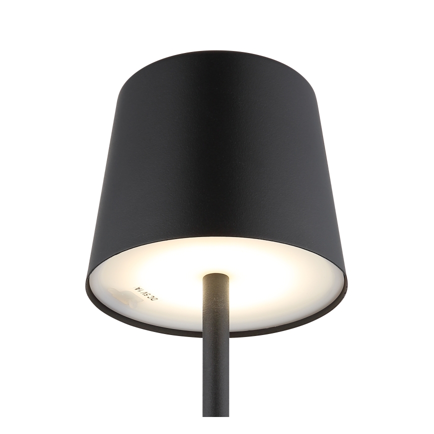Globo - LED Aptumšojama āra skārienvadāma galda lampa LED/2W/5V 3000/4000/6000K 2200 mAh IP44 melna