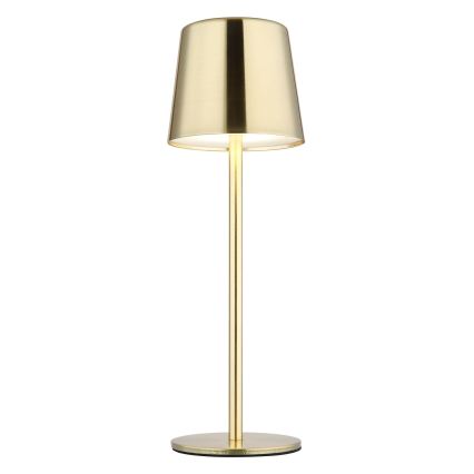 Globo - Dimējama LED galda lampa ar skārienjūtīgu vadību, uzlādējama, 2W/3,7V, 3000/4000/6000K, 2200 mAh, zelta