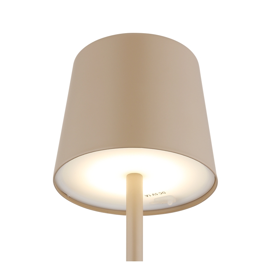 Globo - LED Aptumšojama āra skārienvadāma galda lampa LED/2W/5V 3000/4000/6000K 2200 mAh IP44 krēmkrāsa