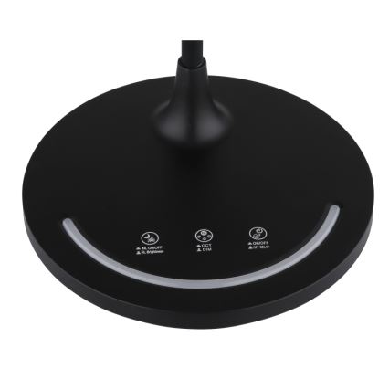 Globo - LED regulējama elastīga pieskāriena galda lampa LED/12W/230V 3000/4000/6500K CRI 90 melna