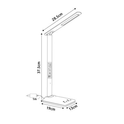 Globo - LED Skārienvadāma galda lampa ar regulējamu spilgtumu LED/5W/230V 3000/4500/7000K