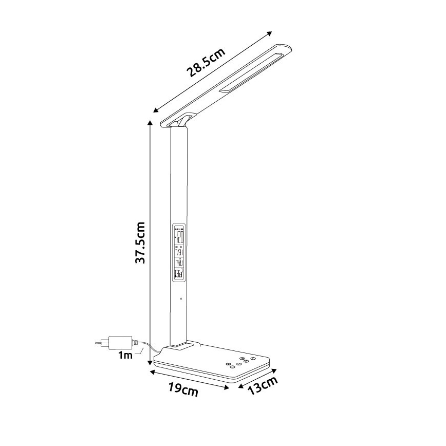 Globo - LED Skārienvadāma galda lampa ar regulējamu spilgtumu LED/5W/230V 3000/4500/7000K