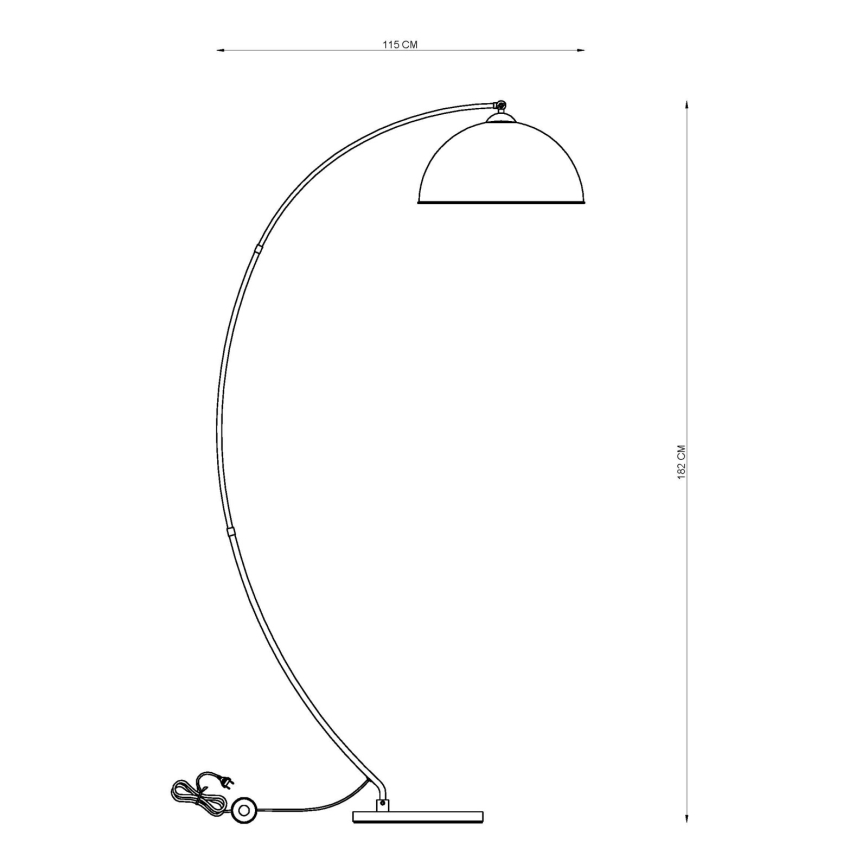 Globo - Grīdas lampa 1xE27/60W/230V