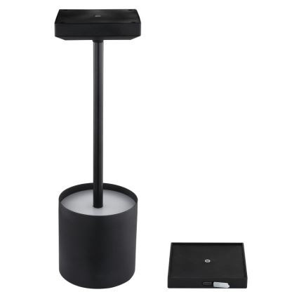 Globo - LED regulējamā skārienjūtīgā uzlādējamā galda lampa LED/1,5W/5V 2200 mAh melna