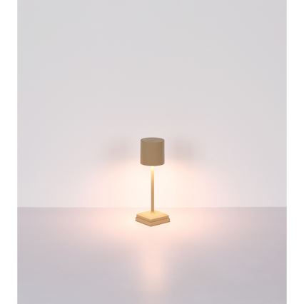 Globo - ar pieskārienu regulējama uzlādējamā LED galda lampa LED/1,5W/5V 2200 mAh bēša