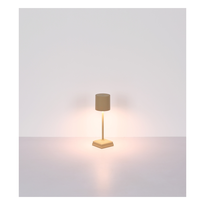 Globo - ar pieskārienu regulējama uzlādējamā LED galda lampa LED/1,5W/5V 2200 mAh bēša