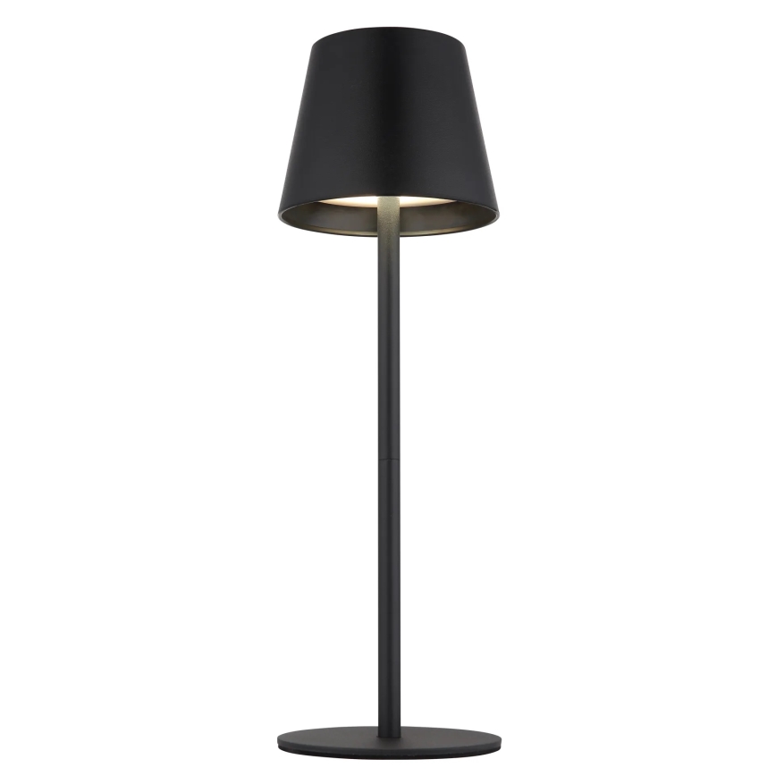 Globo - LED skārienvadāma, dimējama, uzlādējama āra galda lampa 3 vienā LED/3W/5V 3000/4000/5000K IP54 1800 mAh melna