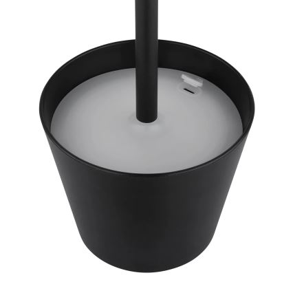 Globo - LED skārienvadāma, dimējama, uzlādējama āra galda lampa 3 vienā LED/3W/5V 3000/4000/5000K IP54 1800 mAh melna