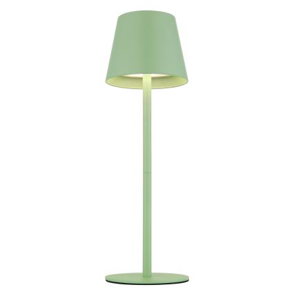 Globo - LED uzlādējamā āra galda lampa ar skārienjutīgu spilgtuma regulēšanu, 3‑vienā LED/3W/5V 3000/4000/5000K IP54 1800 mAh zaļa