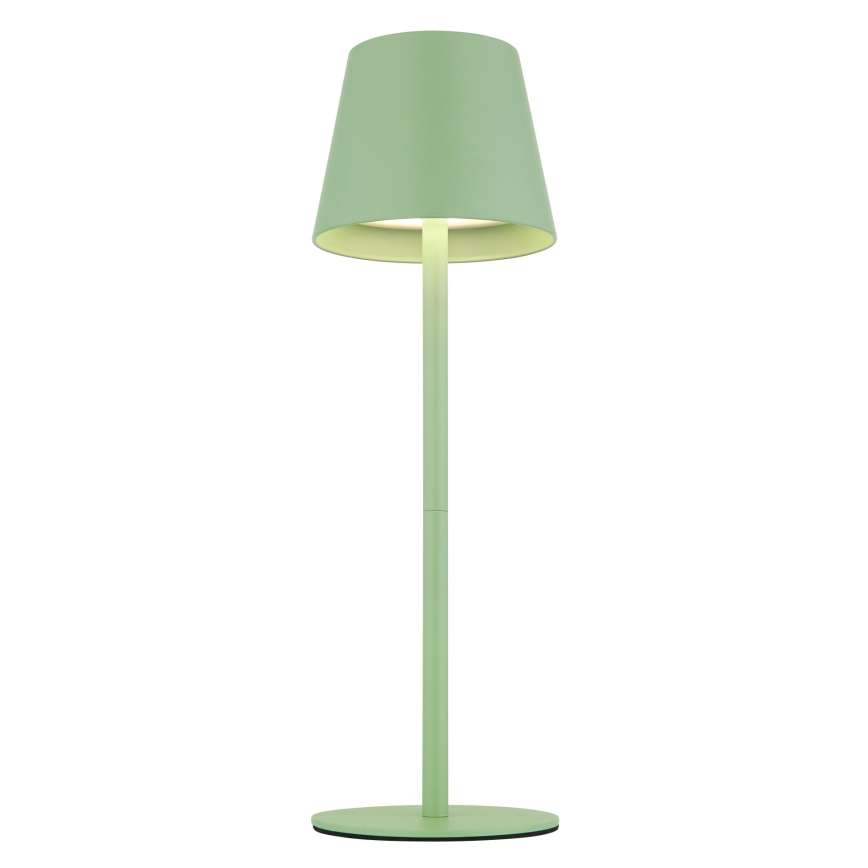 Globo - LED uzlādējamā āra galda lampa ar skārienjutīgu spilgtuma regulēšanu, 3‑vienā LED/3W/5V 3000/4000/5000K IP54 1800 mAh zaļa