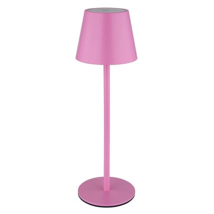 Globo - uzlādējamā, skārienjūtīgā un regulējamā āra galda LED lampa 3v1 LED/3W/5V 3000/4000/5000K IP54 1800 mAh rozā