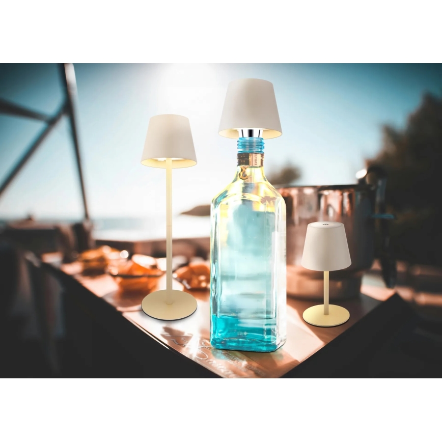 Globo - LED skārienjūtīga, regulējama uzlādējama āra galda lampa 3v1 LED/3W/5V 3000/4000/5000K IP54 1800 mAh