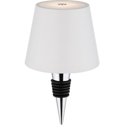 Globo – skārienjūtīga, dimmējama uzlādējama āra galda lampa 3 vienā LED/3W/5V 3000/4000/5000K IP54 1800 mAh balta