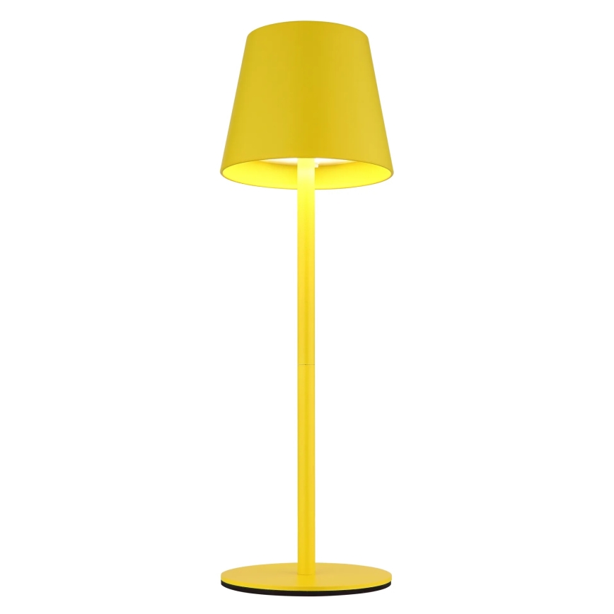 Globo - LED ar pieskāriena vadību, regulējama uzlādējama āra galda lampa 3 vienā LED/3W/5V 3000/4000/5000K IP54 1800 mAh dzeltena