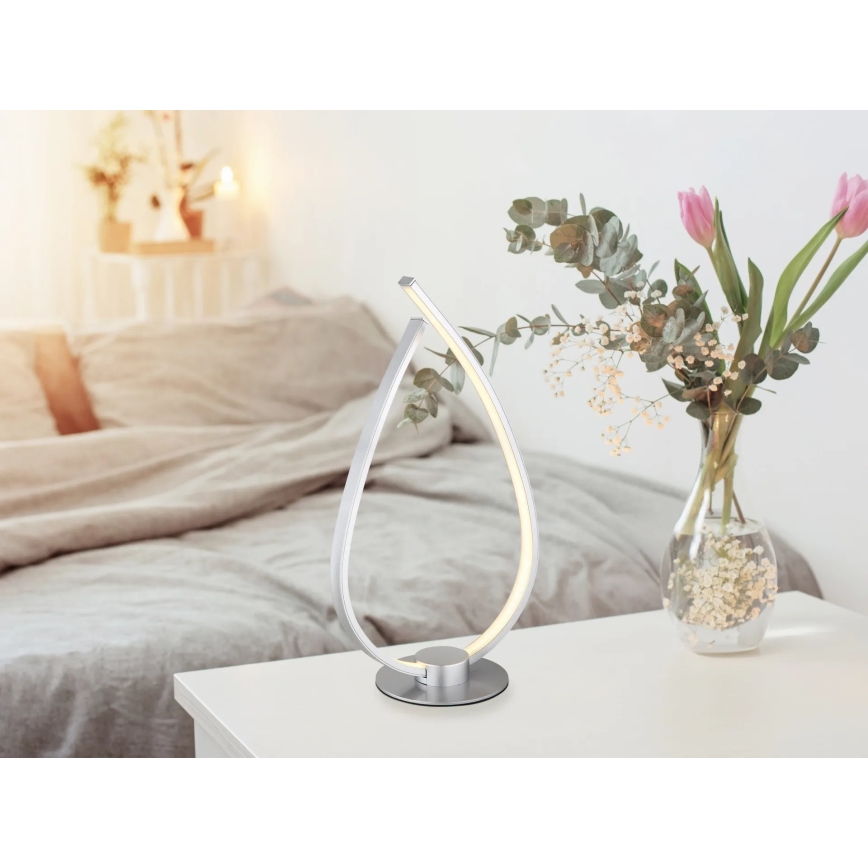 Globo - LED galda lampa LED/6W/230V sudraba