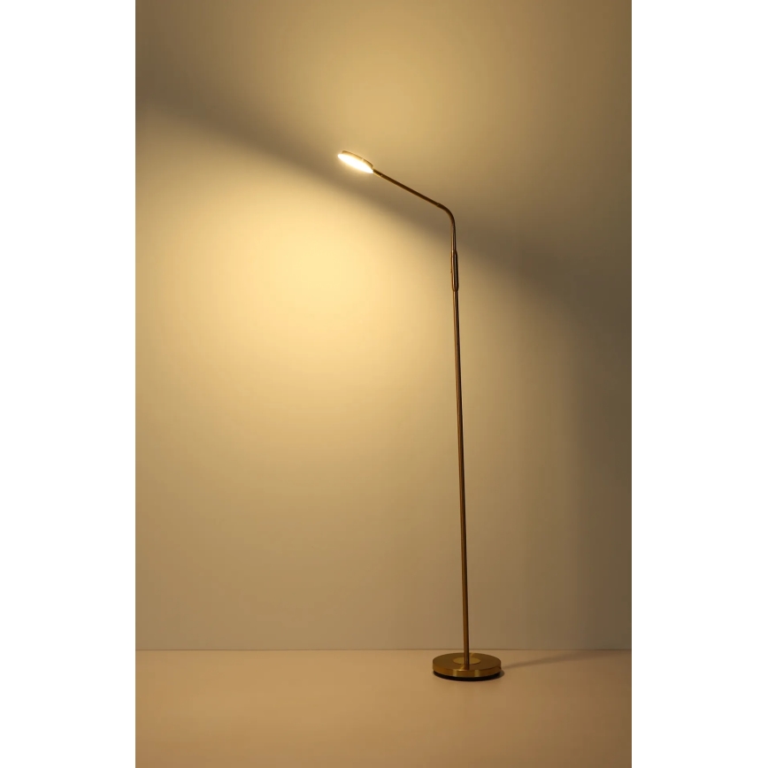 Globo - LED dimējama stāvlampa ar skārienvadību LED/6,5W/230V 2700/3350/4000K misiņš