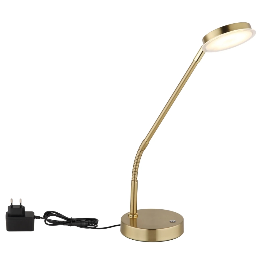 Globo - LED skārienjutīgā regulējamā galda lampa LED/6,5W/230V 2700/3350/4000K misiņš