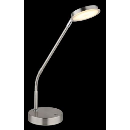 Globo - LED regulējamā skārienjūtīgā galda lampa LED/6,5W/230V 2700/3350/4000K matēts hroms