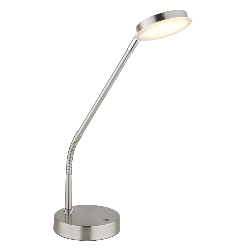 Globo - LED regulējamā skārienjūtīgā galda lampa LED/6,5W/230V 2700/3350/4000K matēts hroms
