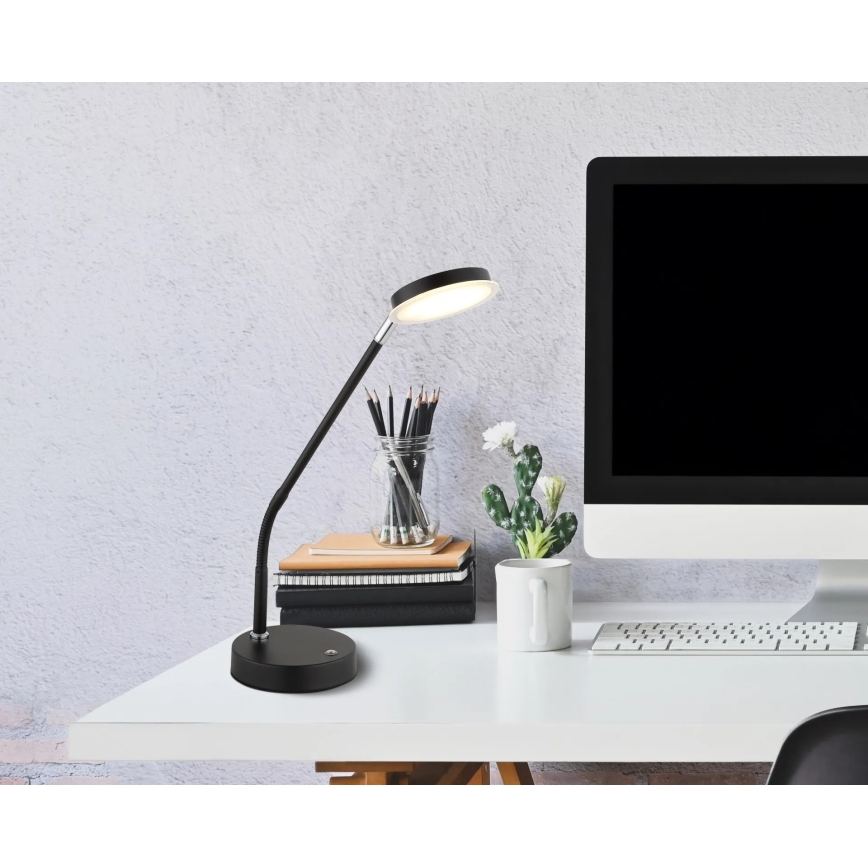Globo - LED dimējama skārienjūtīga galda lampa LED/6,5W/230V 2700/3350/4000K melna