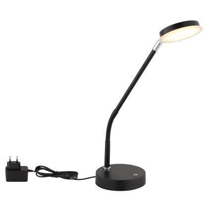 Globo - LED dimējama skārienjūtīga galda lampa LED/6,5W/230V 2700/3350/4000K melna