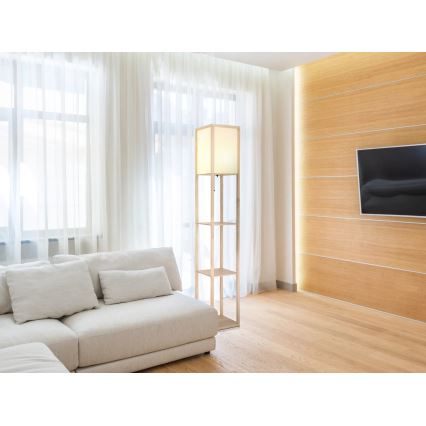Globo - stāvlampa 1xE27/60W/230V bēša