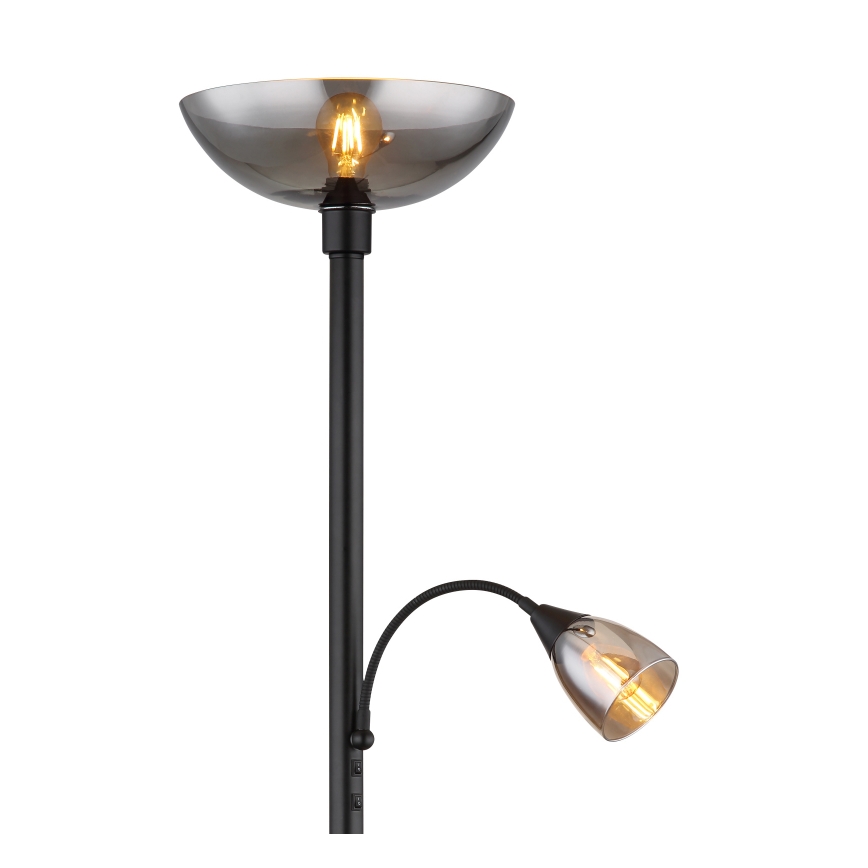 Globo - Grīdas stāvlampa 1xE27/60W/230V + 1xE14/40W
