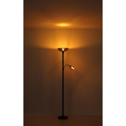 Globo - Grīdas stāvlampa 1xE27/60W/230V + 1xE14/40W