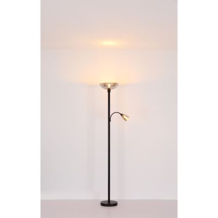 Globo - Grīdas stāvlampa 1xE27/60W/230V + 1xE14/40W