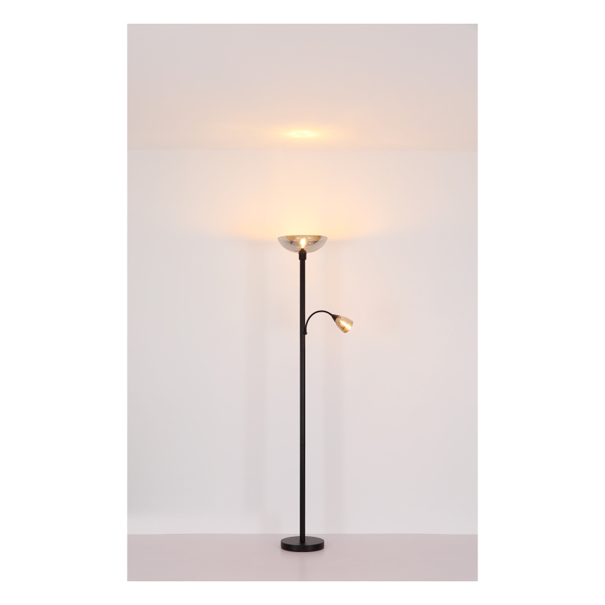 Globo - Grīdas stāvlampa 1xE27/60W/230V + 1xE14/40W