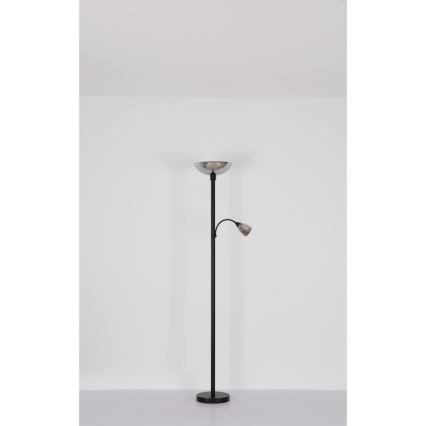 Globo - Grīdas stāvlampa 1xE27/60W/230V + 1xE14/40W