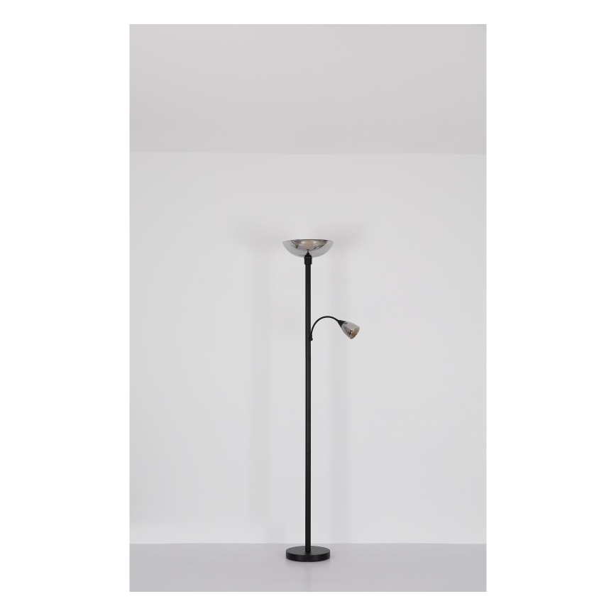 Globo - Grīdas stāvlampa 1xE27/60W/230V + 1xE14/40W