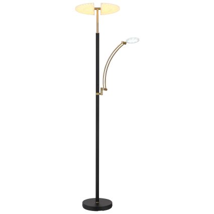 Globo - LED regulējama grīdas lampa LED/40W/230V + LED/5,5W 2700/4000/6000K melna