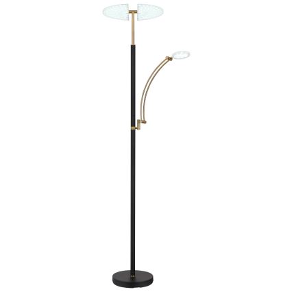 Globo - LED regulējama grīdas lampa LED/40W/230V + LED/5,5W 2700/4000/6000K melna
