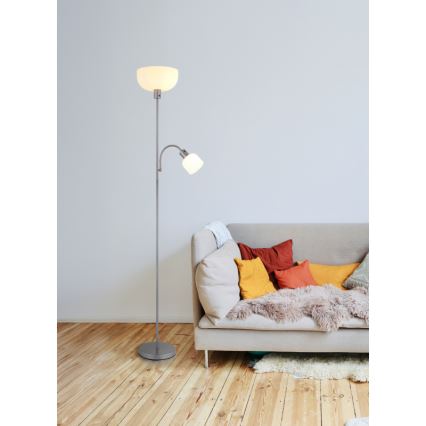 Globo - Grīdas lampa 1xE27/40W/230V + 1xE14/25W